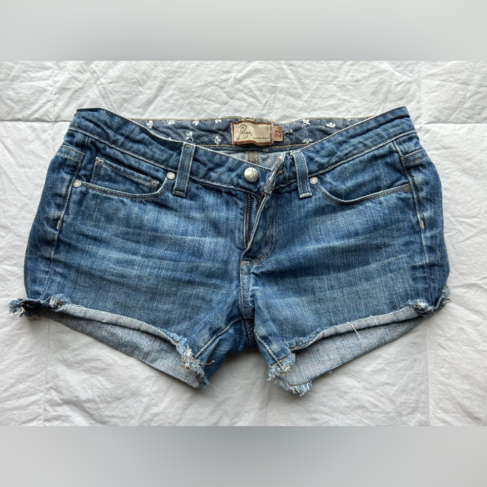 PAIGE Classic Blue Jean Shorts